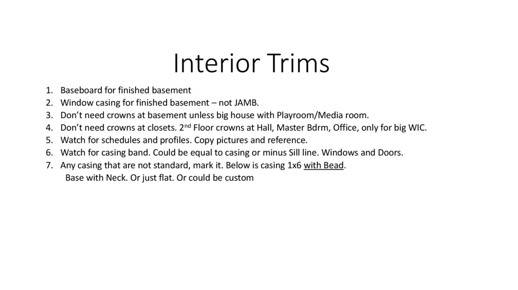 Interior Trims