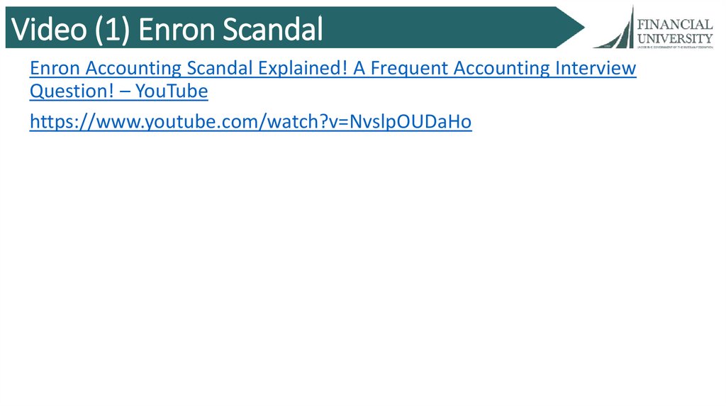 Video (1) Enron Scandal