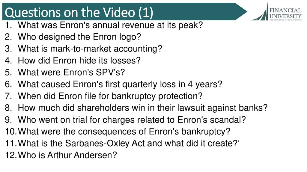 Questions on the Video (1)