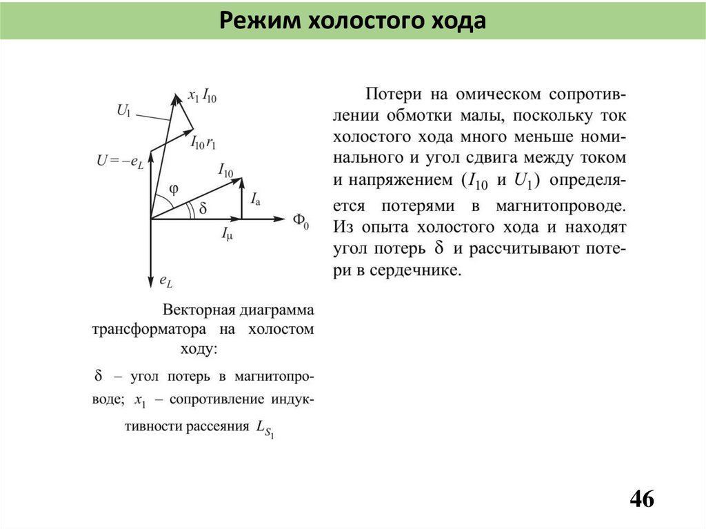 Режим холостого хода