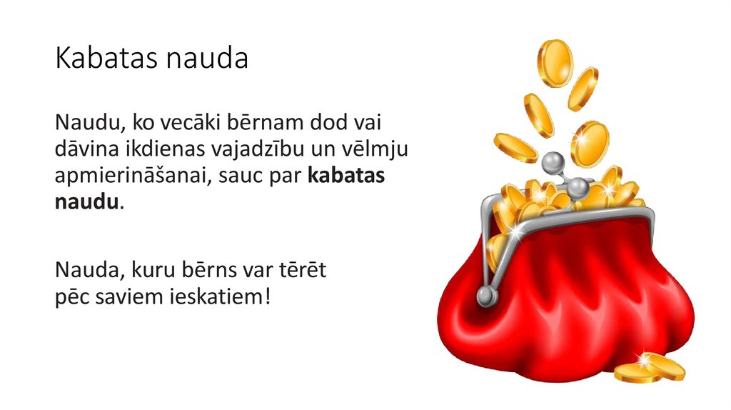 Kabatas nauda