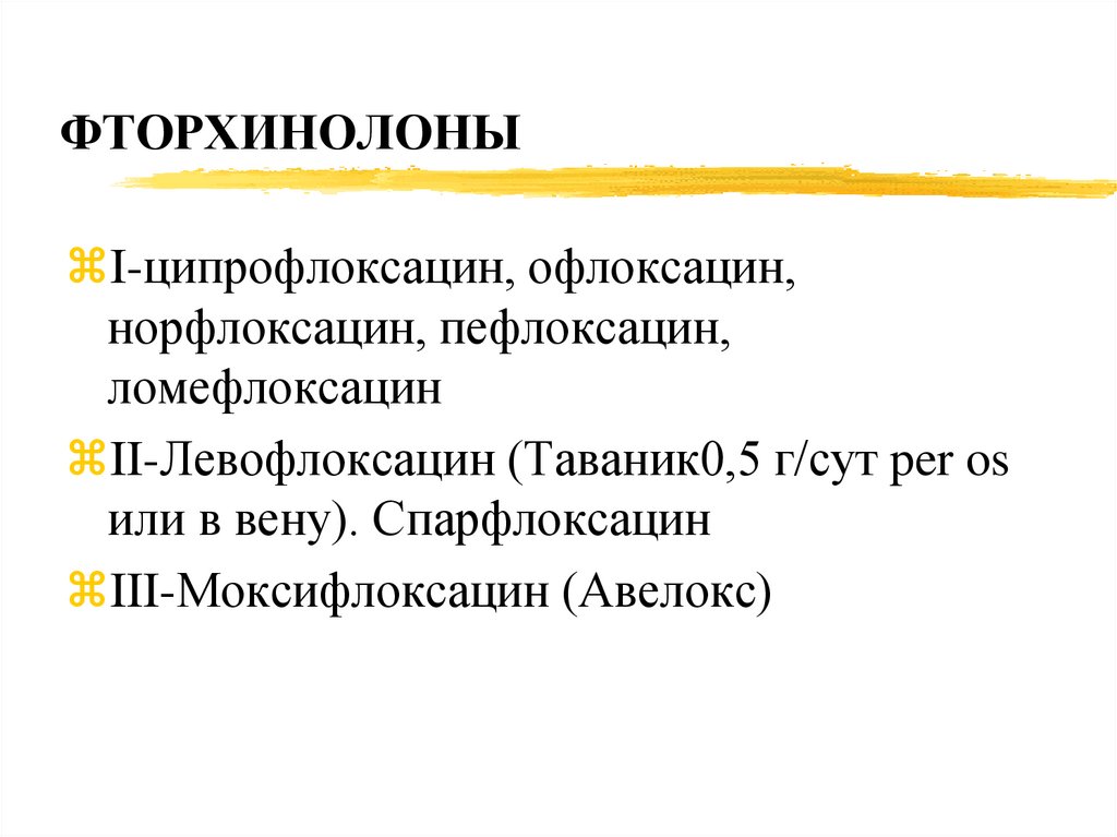 ФТОРХИНОЛОНЫ