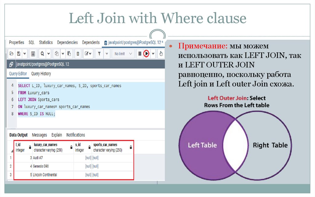 Left Join with Where clause