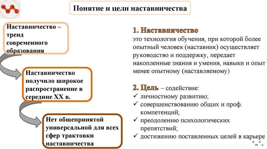 Понятие и цели наставничества