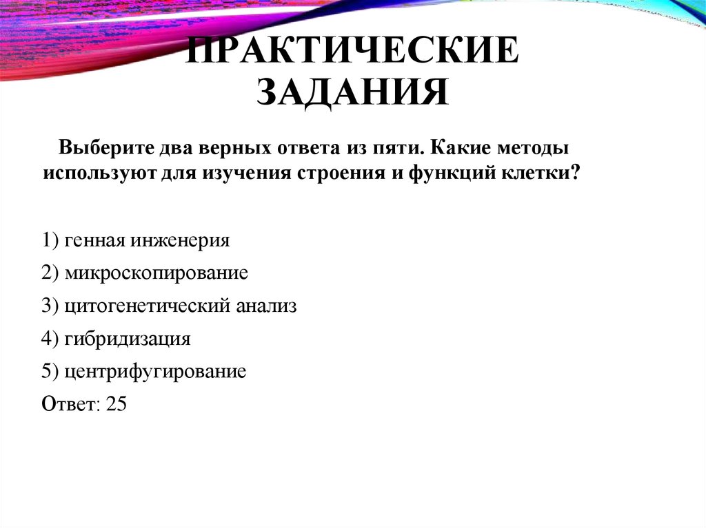 ПРАКТИЧЕСКИЕ ЗАДАНИЯ