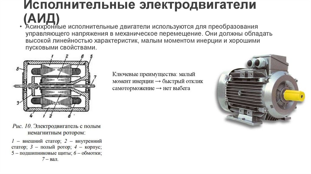 Исполнительные электродвигатели (АИД)