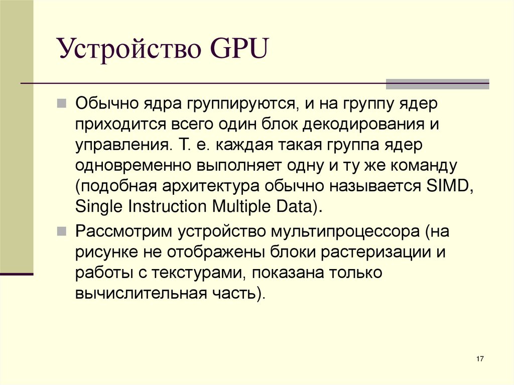 Устройство GPU