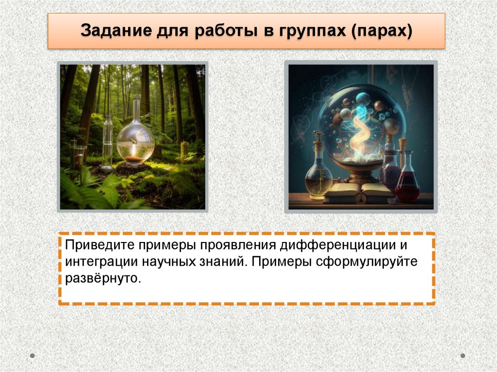 Задание для работы в группах (парах)