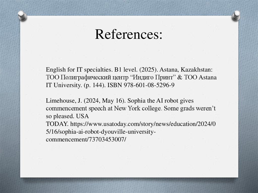 References: