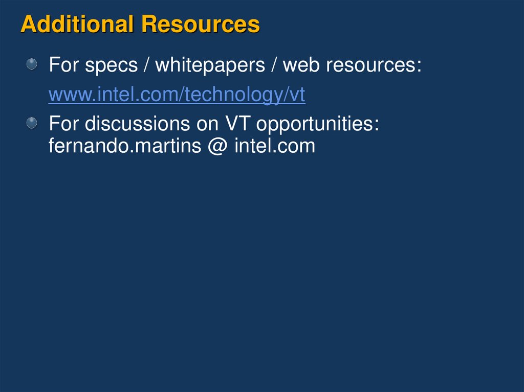 Additional Resources