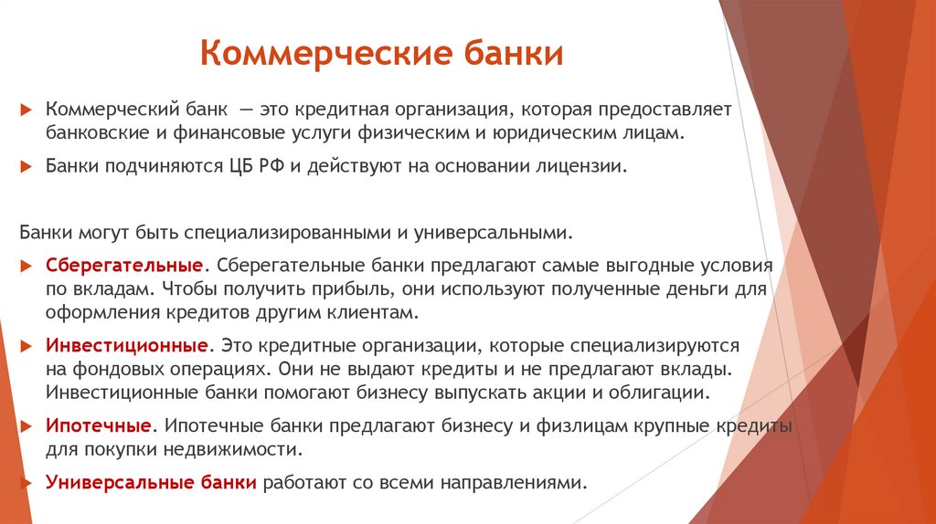 Коммерческие банки