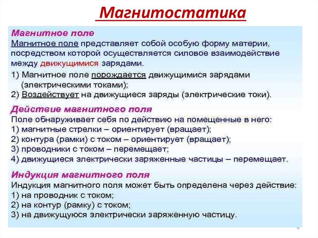 Магнитостатика