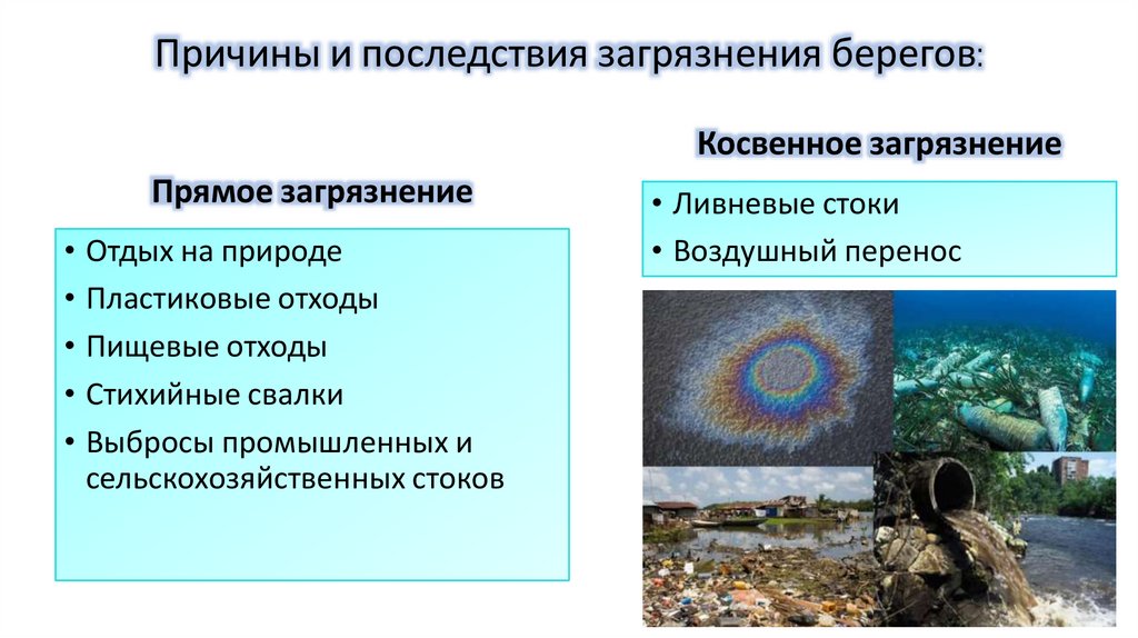 Причины и последствия загрязнения берегов: