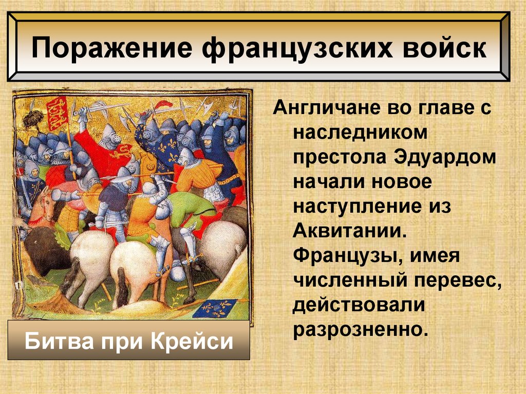 Поражение французских войск