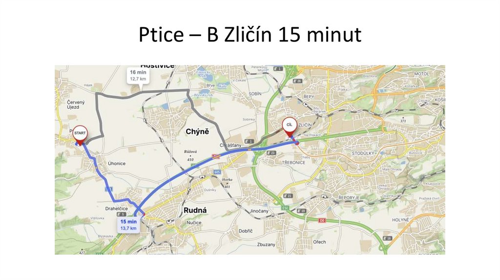 Ptice – B Zličín 15 minut