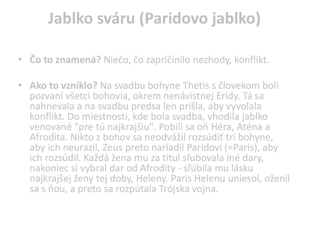 Jablko sváru (Paridovo jablko)