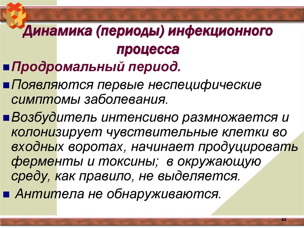 Динамика (периоды) инфекционного процесса