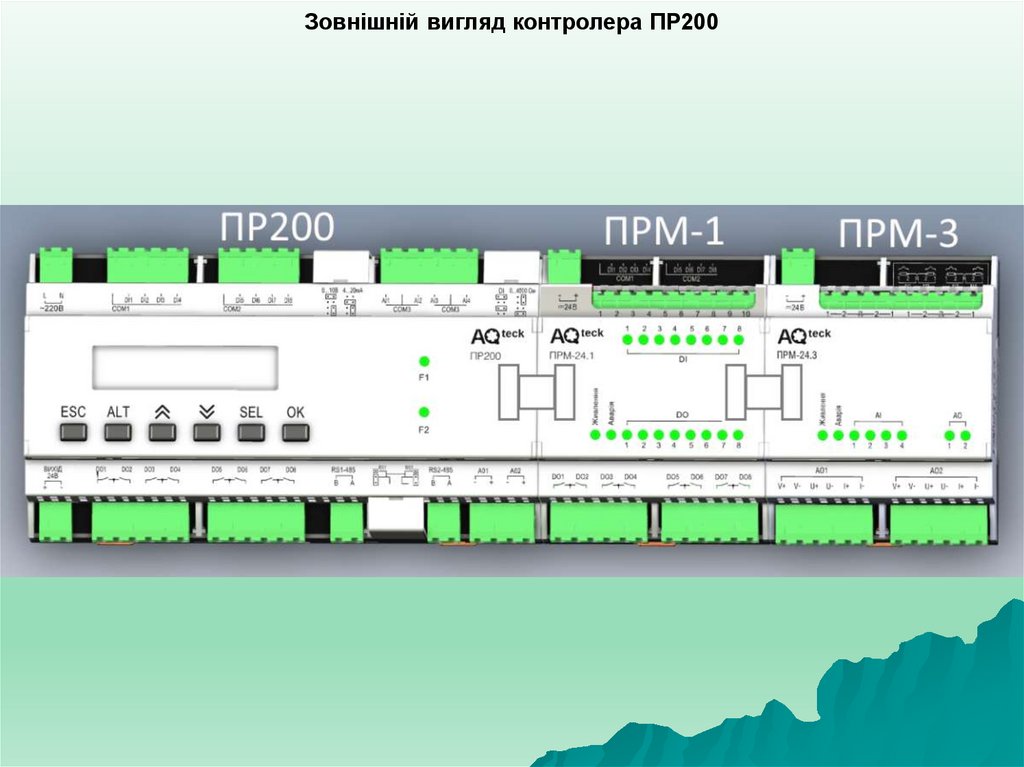 Зовнішній вигляд контролера ПР200