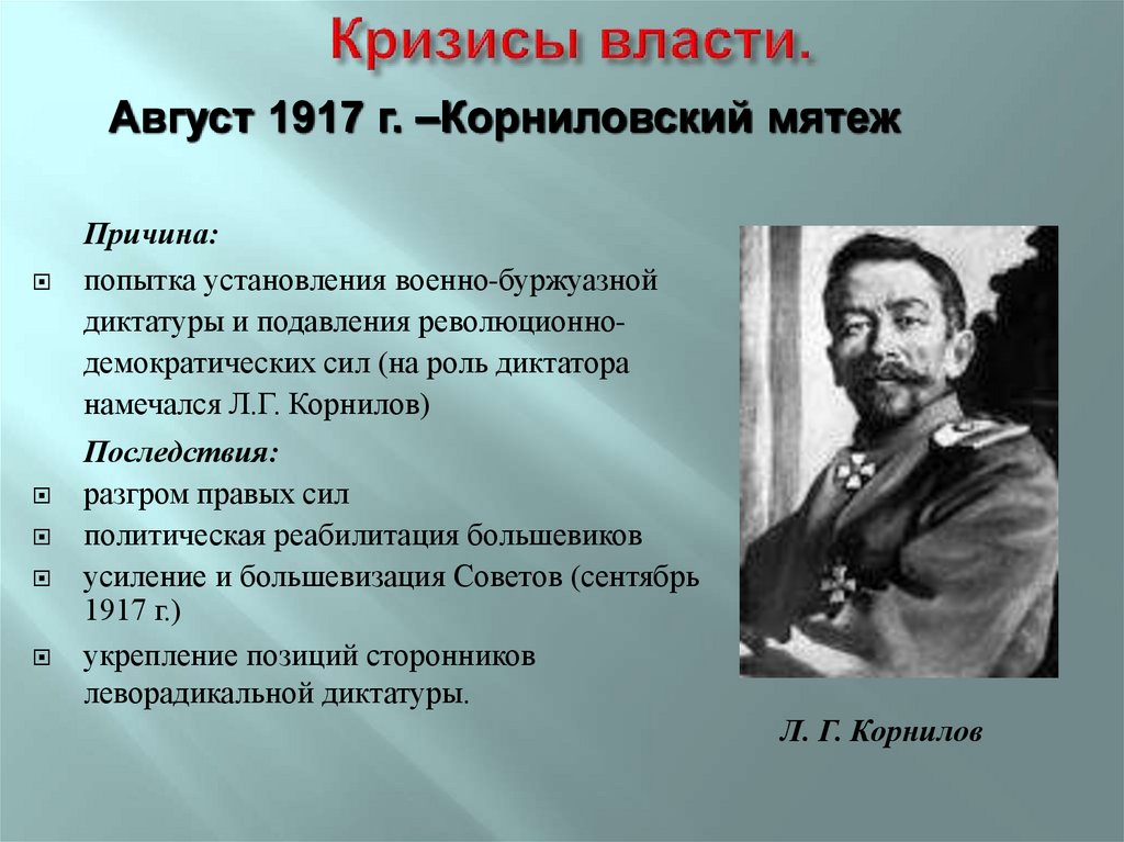 Кризисы власти.