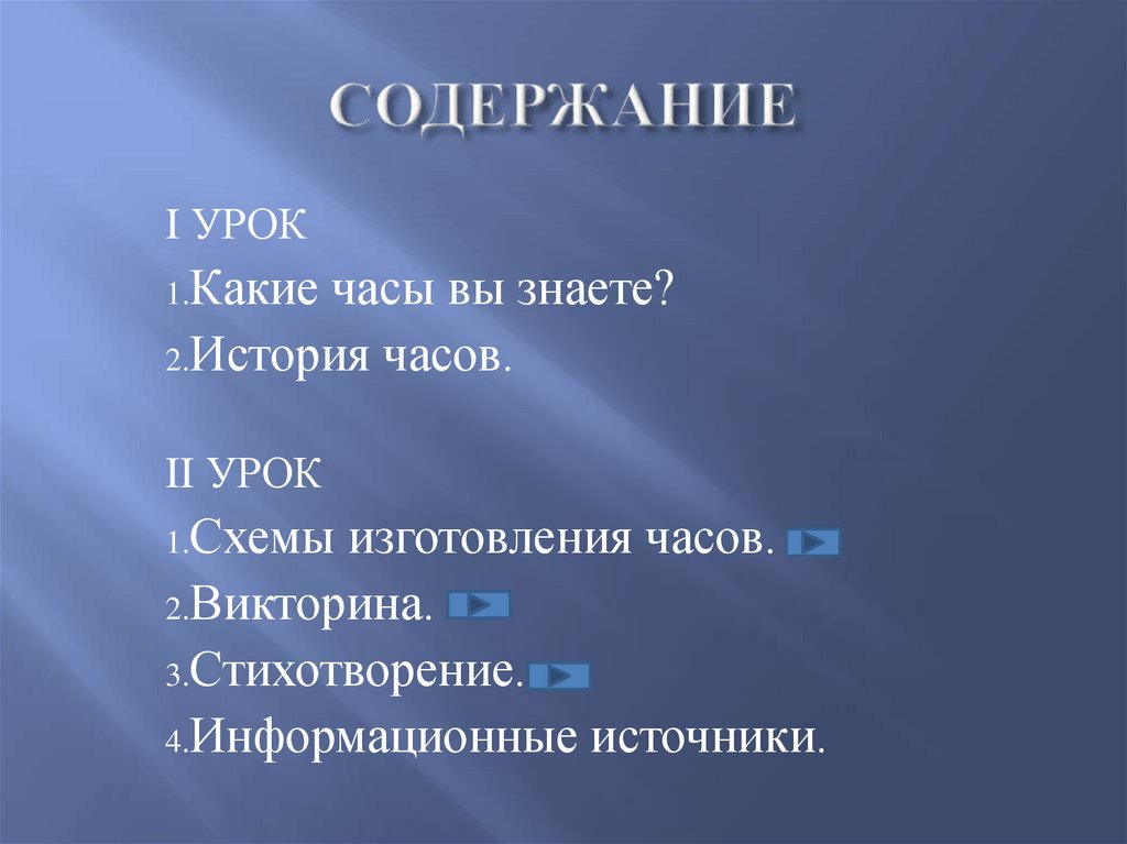 СОДЕРЖАНИЕ