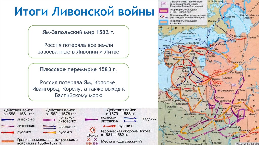 Итоги Ливонской войны