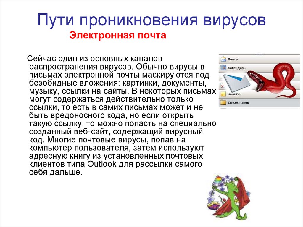 Пути проникновения вирусов