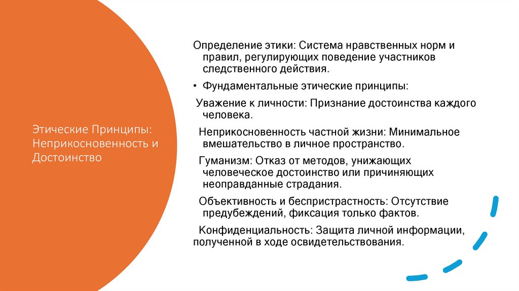 Этические Принципы: Неприкосновенность и Достоинство