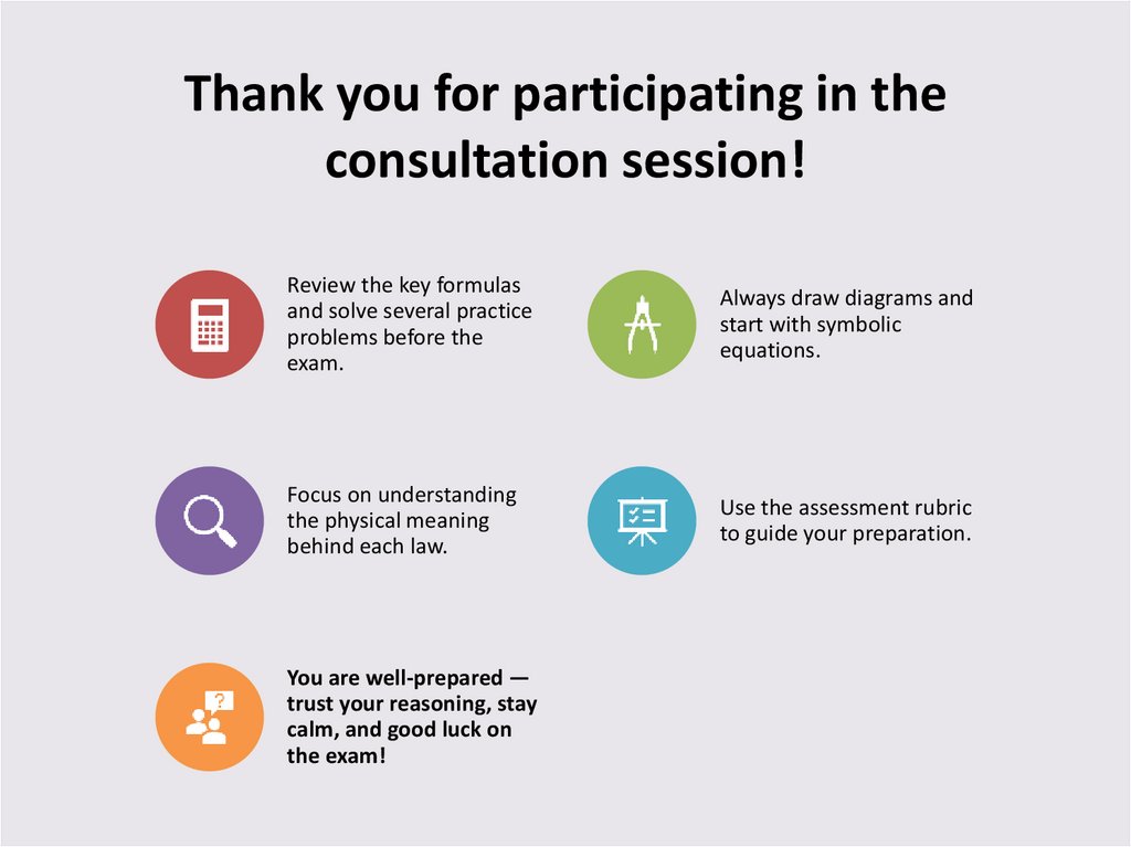 Thank you for participating in the consultation session!