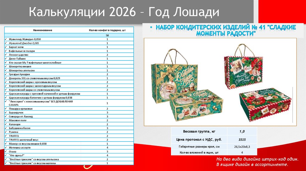 Калькуляции 2026 – Год Лошади