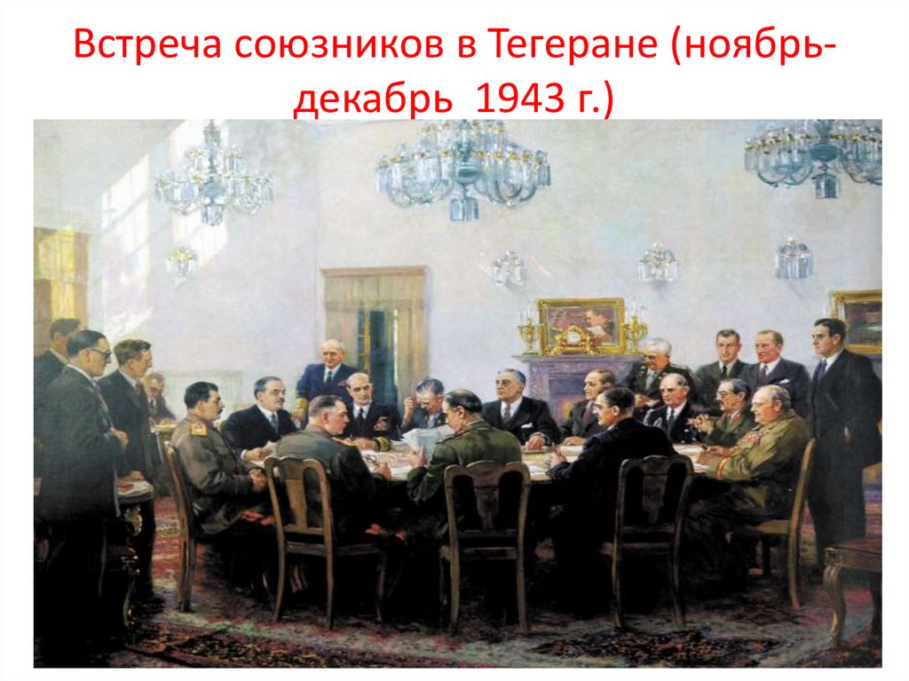 Встреча союзников в Тегеране (ноябрь-декабрь 1943 г.)