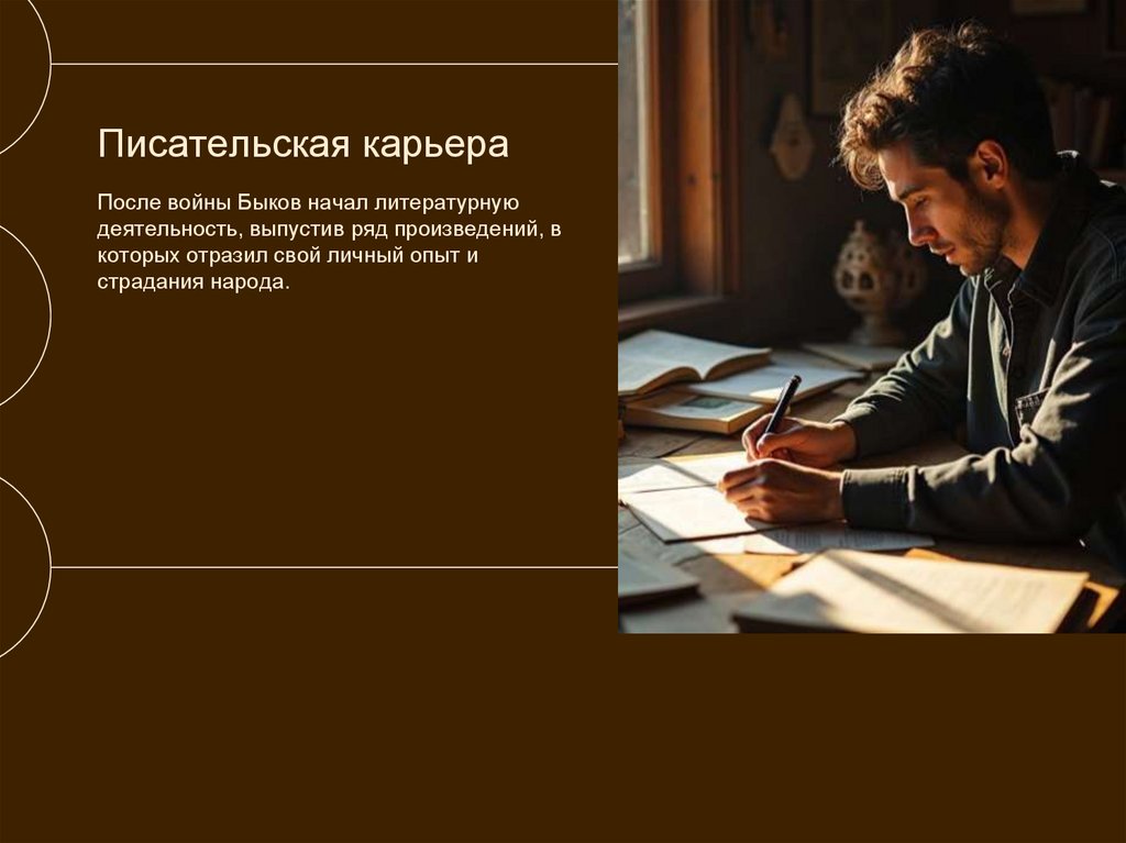 Писательская карьера