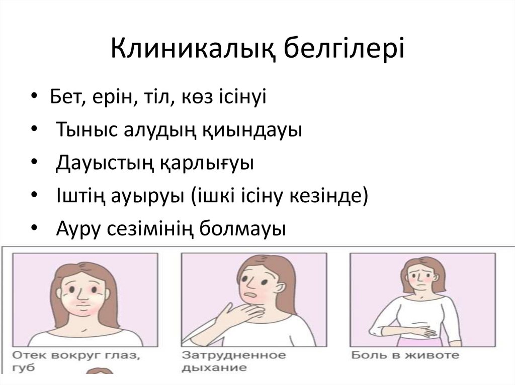 Клиникалық белгілері