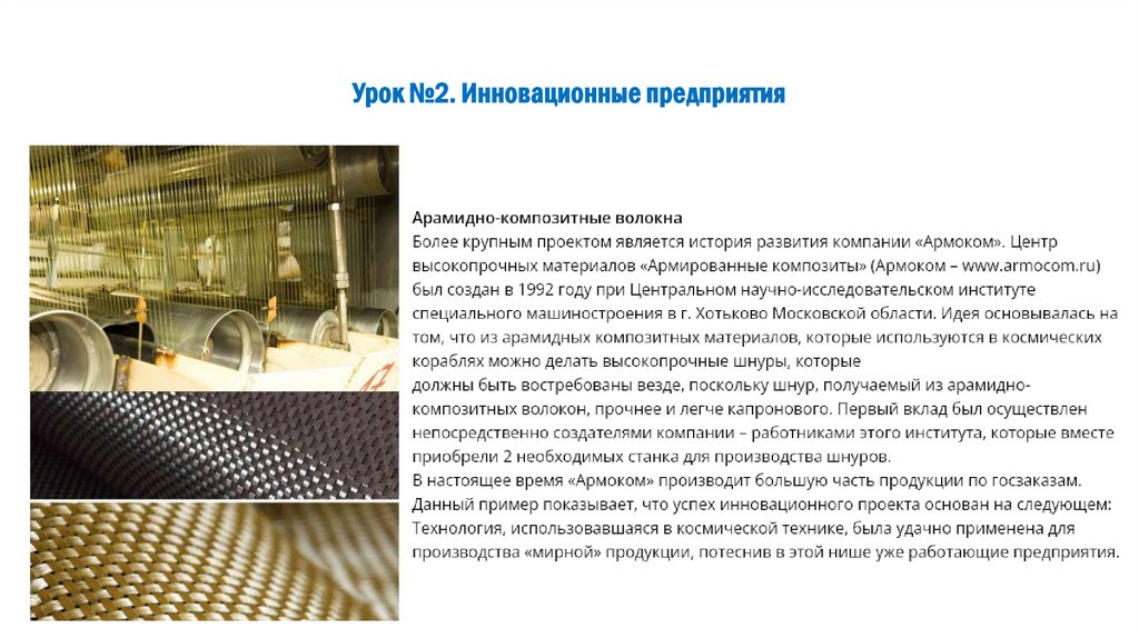 Урок №2. Инновационные предприятия