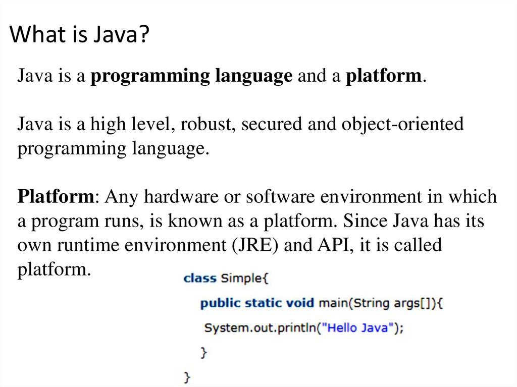 What is Java?