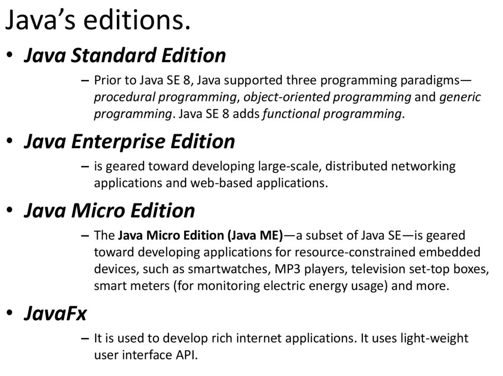 Java’s editions.