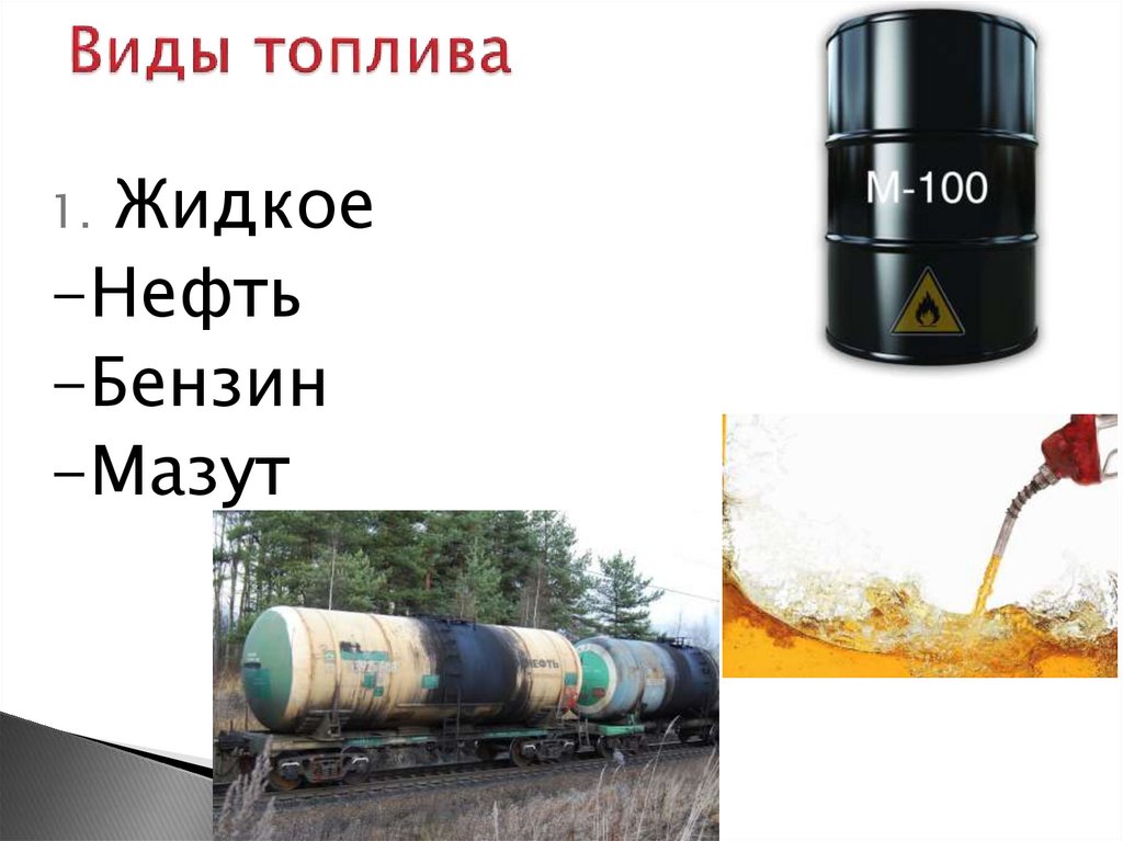Виды топлива