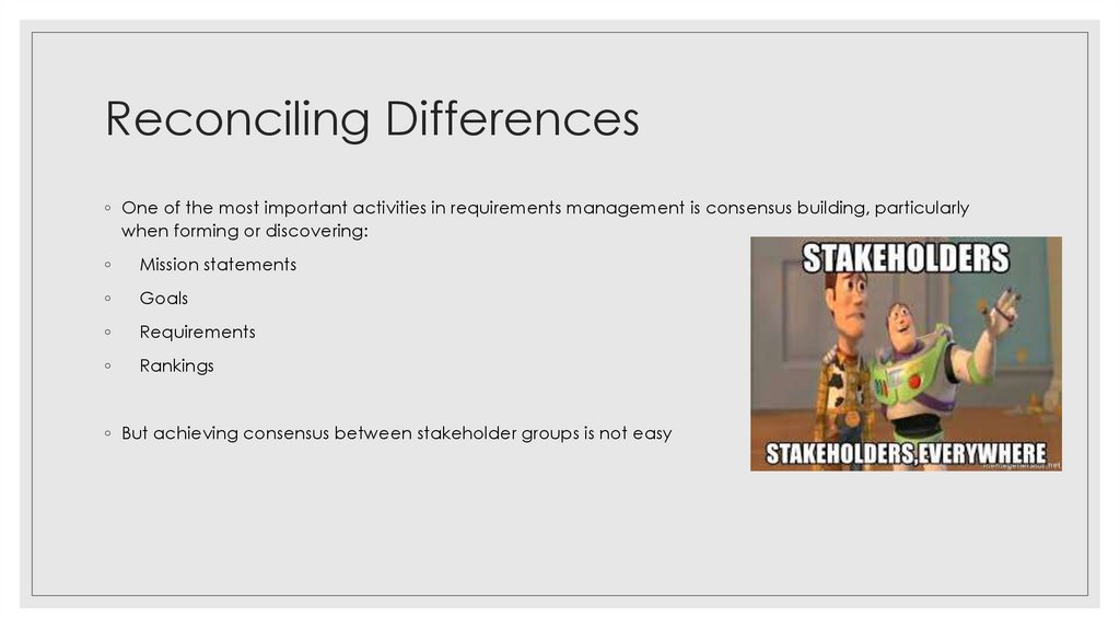 Reconciling Differences