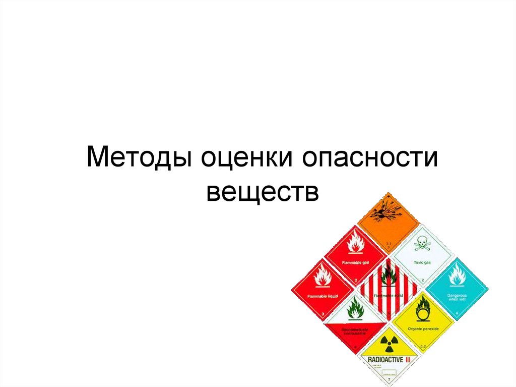 Методы оценки опасности веществ