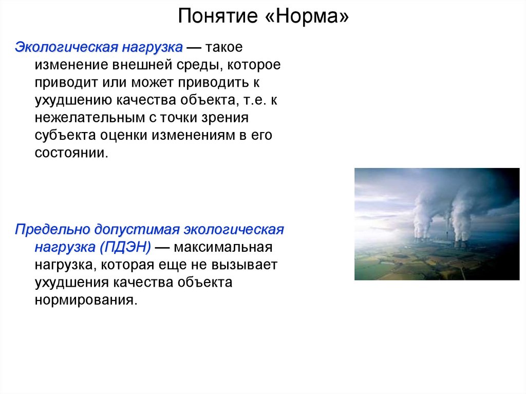 Понятие «Норма»