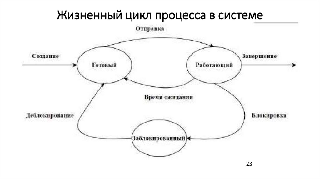 Жизненный цикл процесса в системе