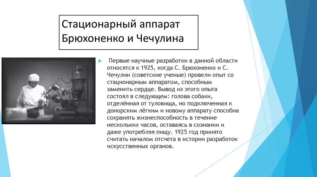 Стационарный аппарат Брюхоненко и Чечулина