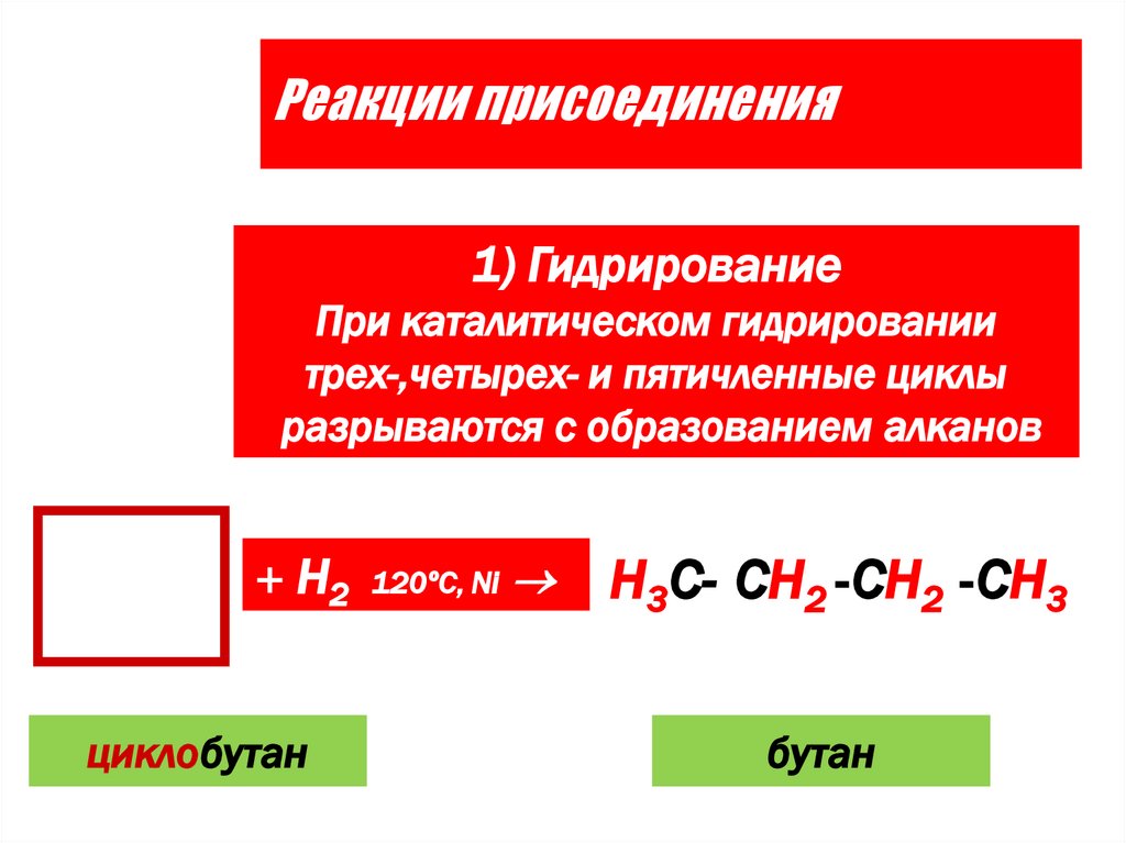 Реакции присоединения