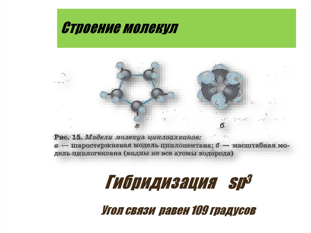 Строение молекул