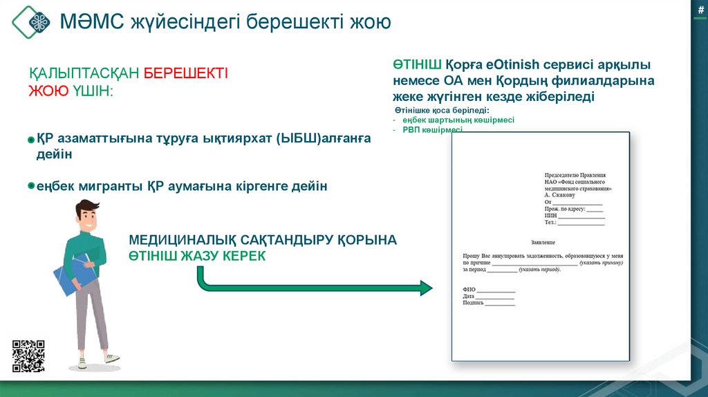 МӘМС жүйесіндегі берешекті жою
