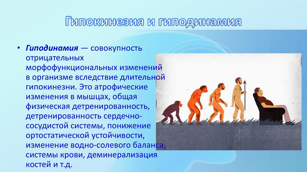 Гипокинезия и гиподинамия