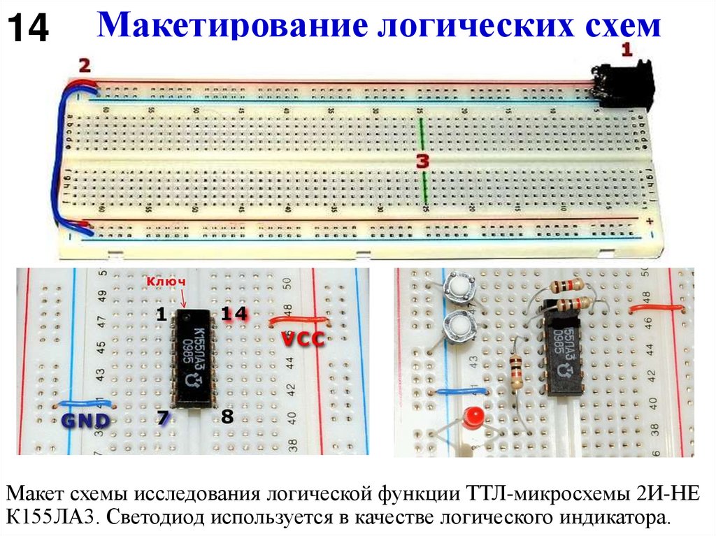 Макетирование логических схем