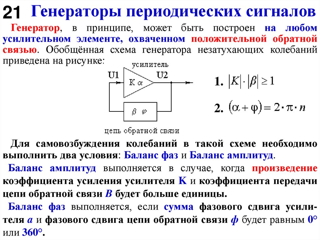 Генераторы периодических сигналов