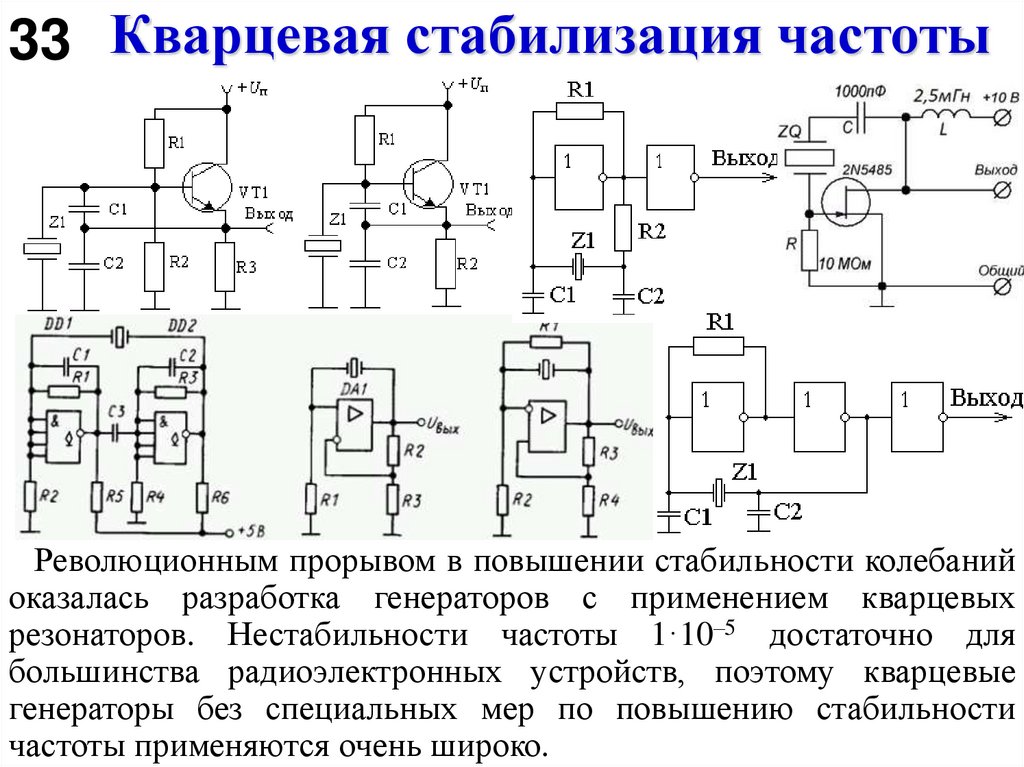 Кварцевая стабилизация частоты