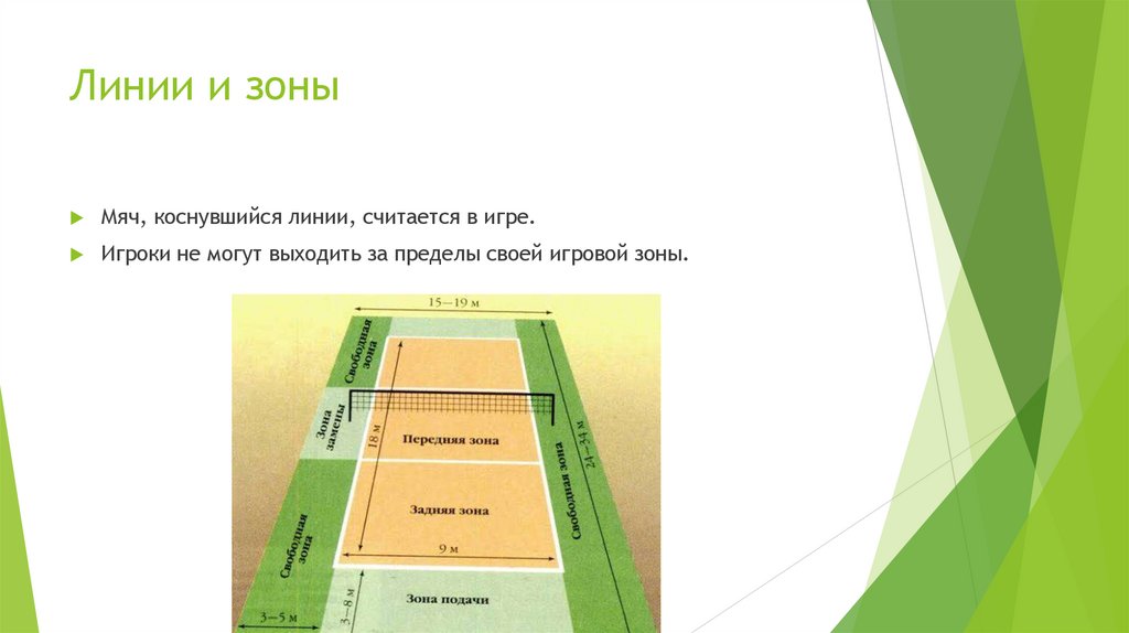 Линии и зоны