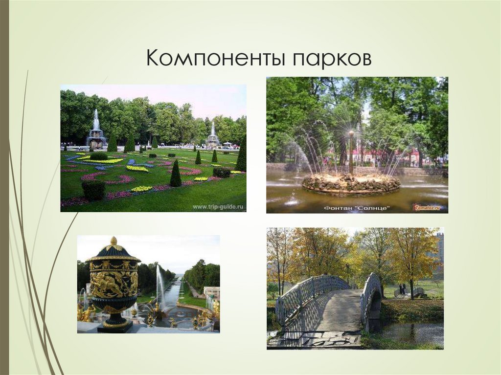 Компоненты парков